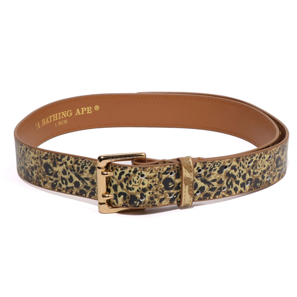 베이프 벨트 WILD LEOPARD PATTERN LEATHER BELT 1L80-188-001 - 메인 이미지