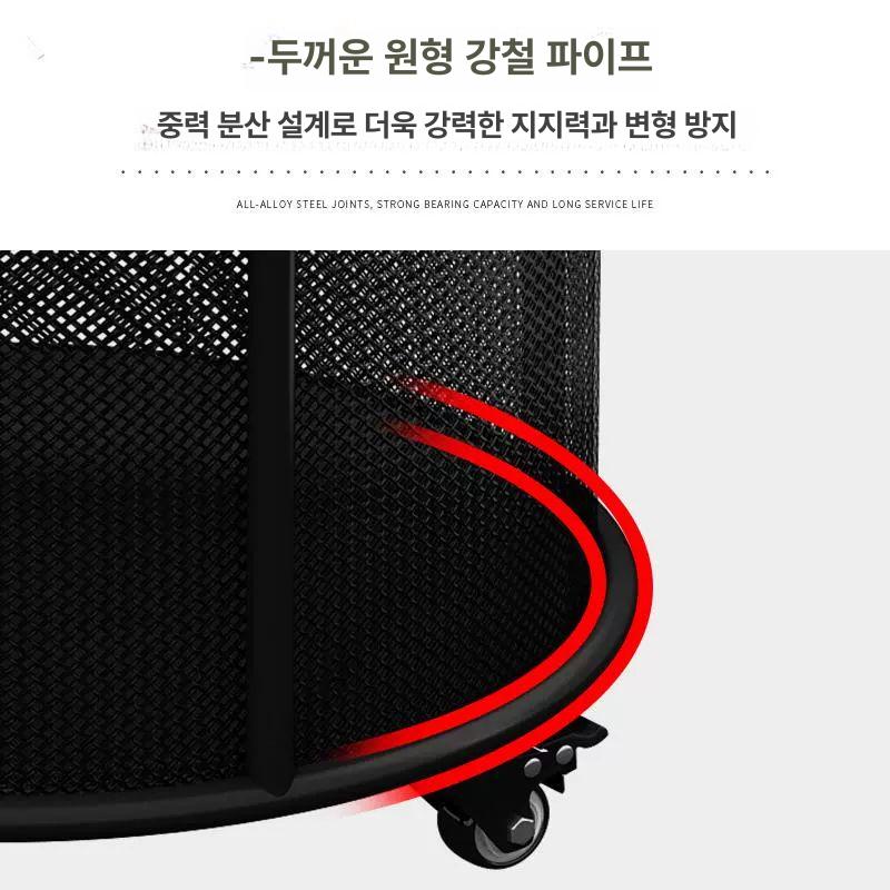 축구공 보관 바구니 볼캐리 체육관 학교 짐백 공가방 검은색 - 상세 이미지 4