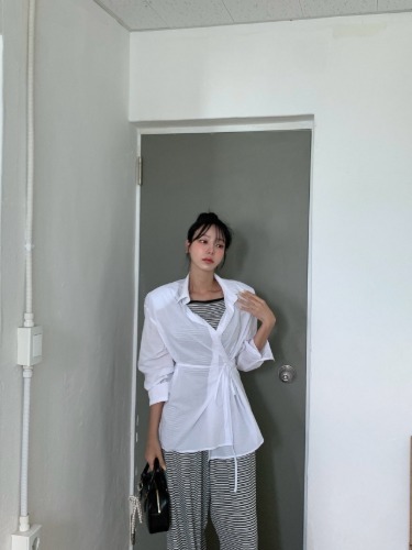 로라끈셔츠 - 상품 이미지