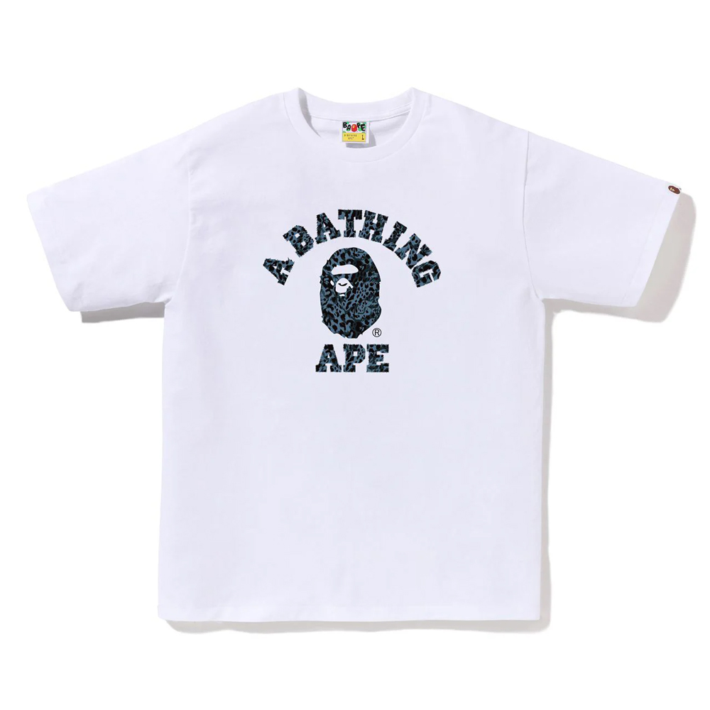 베이프 반팔티 WILD LEOPARD PATTERN COLLEGE TEE 1L80-110-039 이미지 6