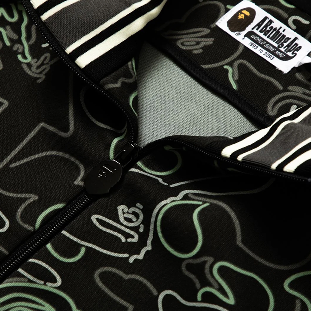 베이프 X 88RISIN 자켓 GLOW IN THE DARK CAMO TRACK JACKET 1L23-115-911 - 상세 이미지 5