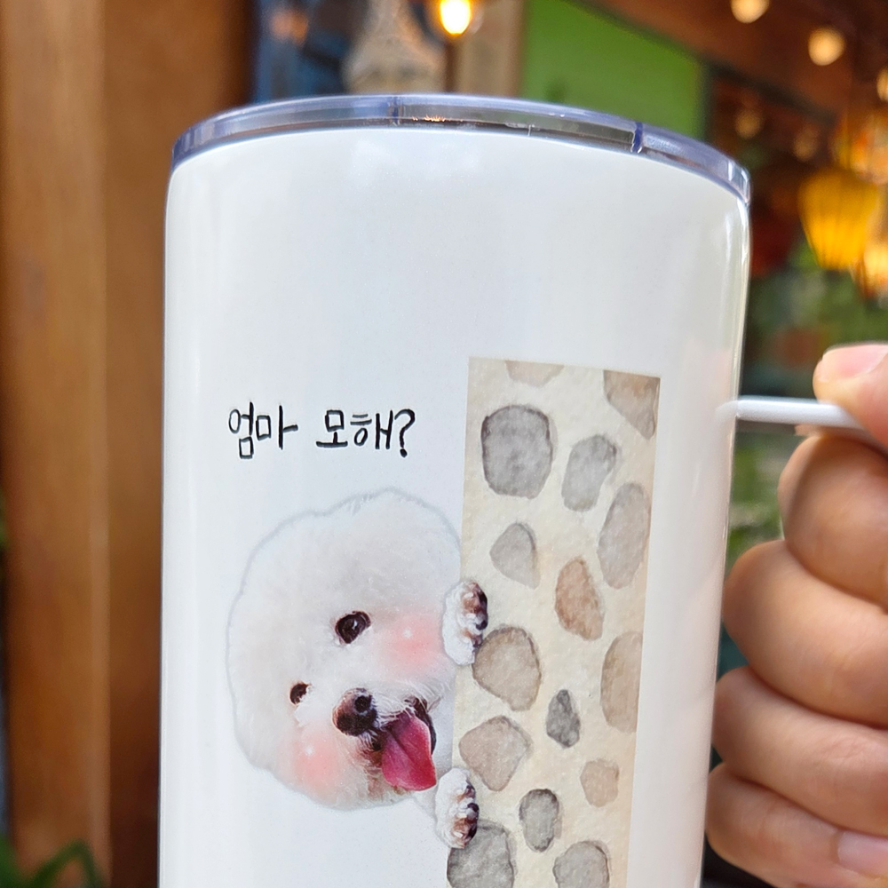 포토텀블러 송년회 단체기념품 커스텀 텀블러굿즈 일자형 590ml - 상세 이미지 5