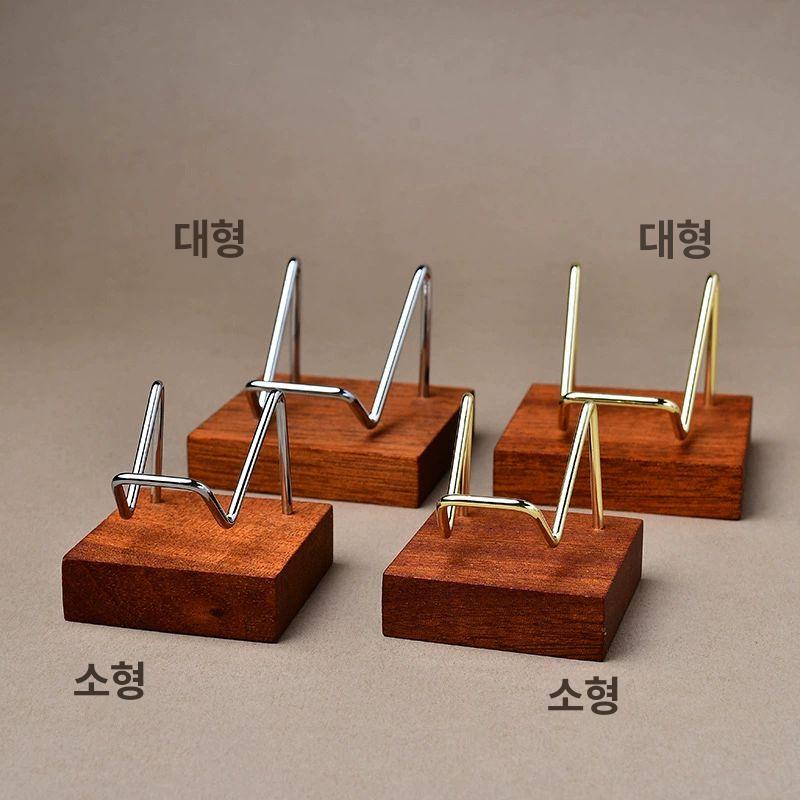 수석받침대 장식 큐빅 황동 직사각 꽃병 느티나무 일반 너도밤나무 골드 소형 - 상세 이미지 2