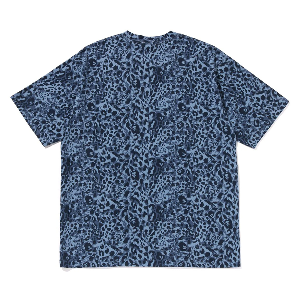 베이프 반팔티 WILD LEOPARD PATTERN COLLEGE RELAXED FIT TEE 1L80-109-004 - 상세 이미지 4