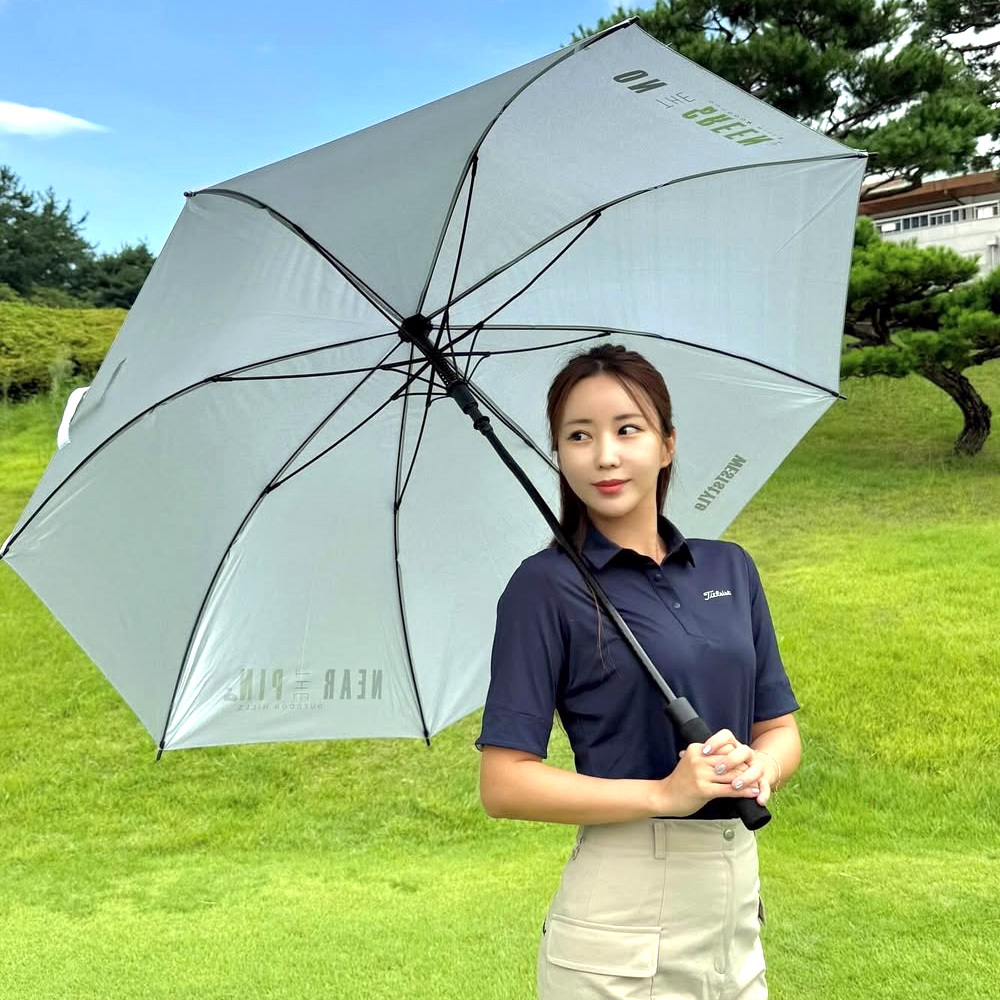 대형 UV 자외선차단 자동 경량 골프우산 UPF50 + 골프우산(화이트) - 상세 이미지 2