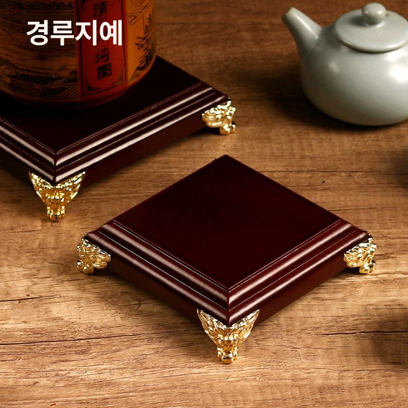 수석받침대 장식 공예품 진열대 정사각형 거실 돌받침 표면 사이즈 27x12x4 - 상세 이미지 4