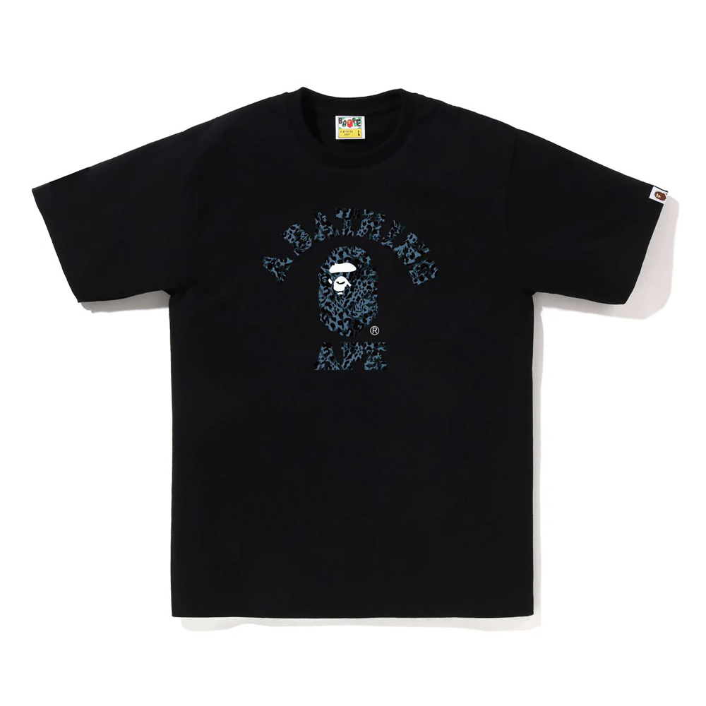 베이프 반팔티 WILD LEOPARD PATTERN COLLEGE TEE 1L80-110-039 - 상세 이미지 3