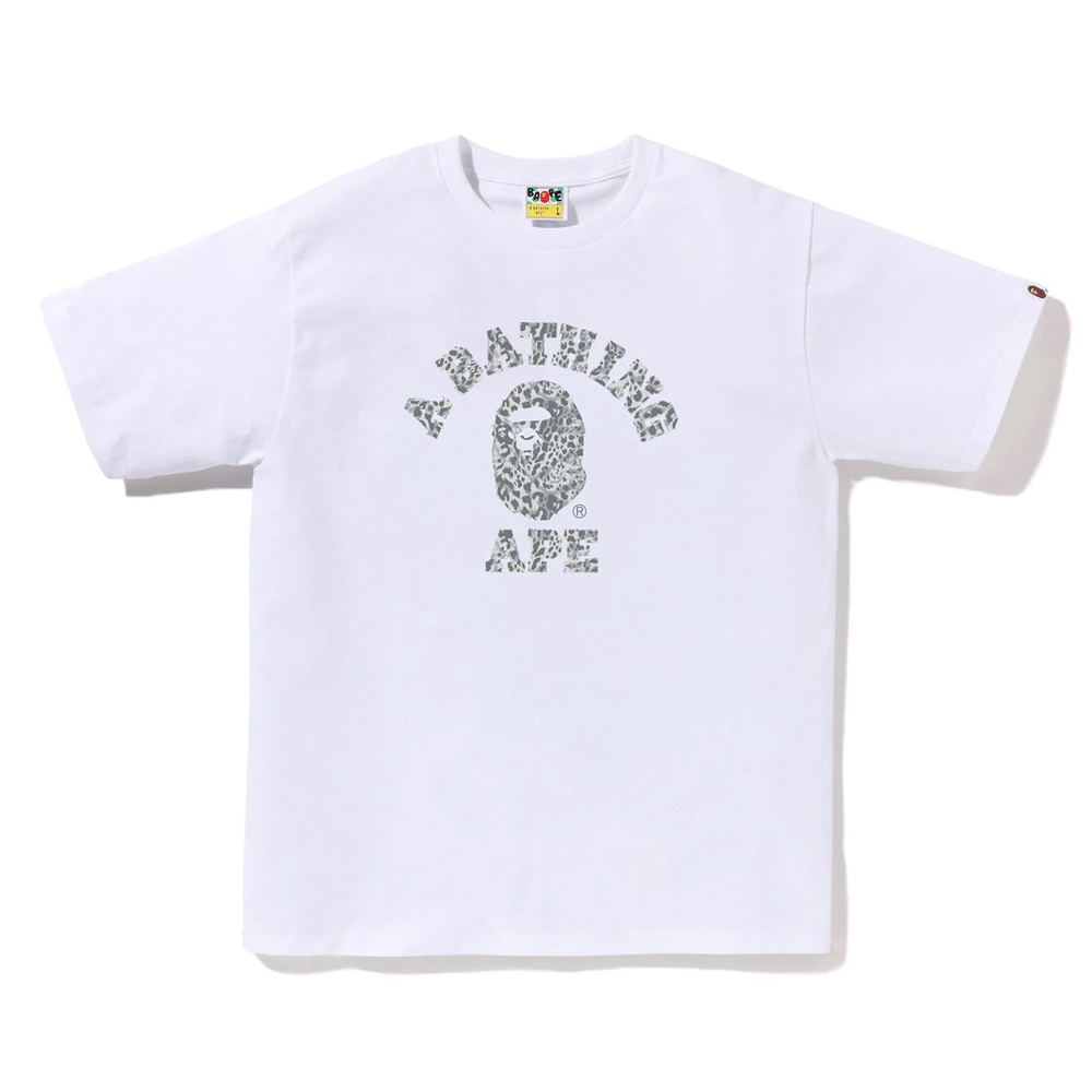 베이프 반팔티 WILD LEOPARD PATTERN COLLEGE TEE 1L80-110-039 - 상세 이미지 5