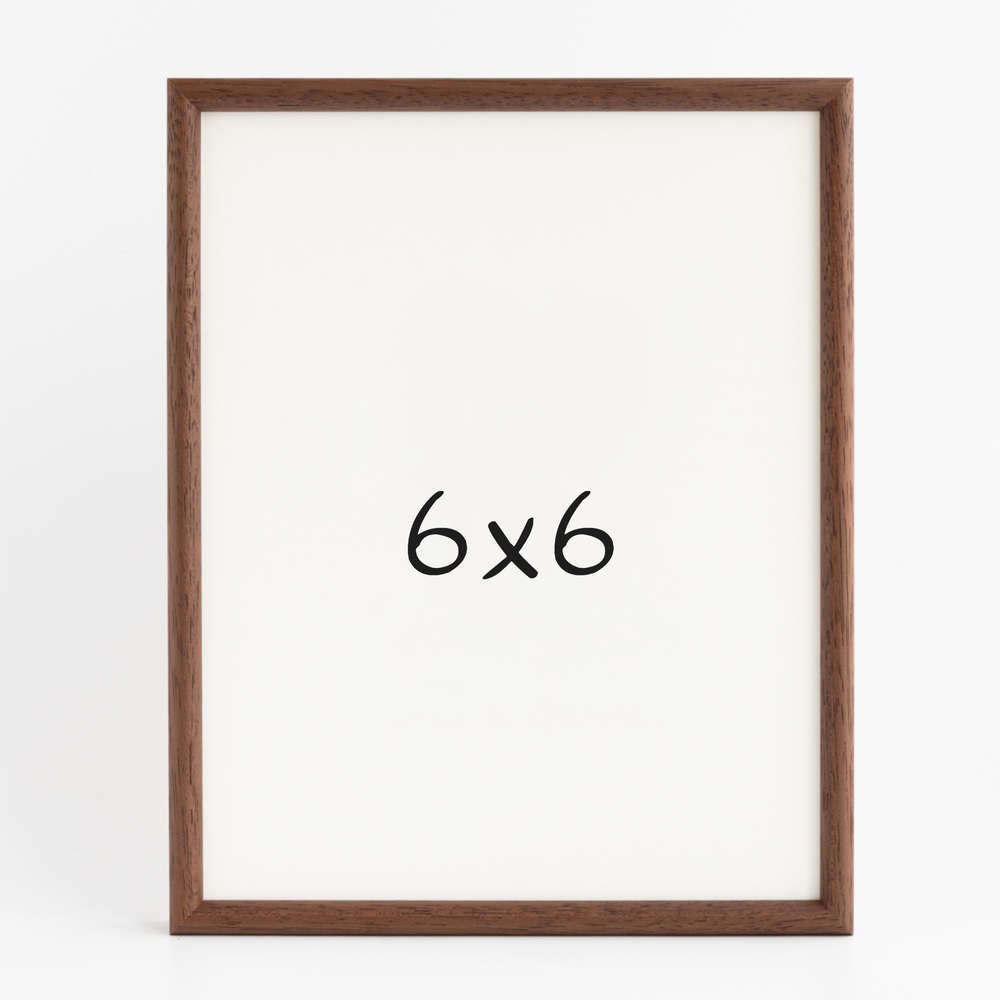프리미엄 라운드 나무액자 사진액자 웨딩 포토테이블 사진인화 탁상 6x6 152x152mm, 샴페인 - 상품 이미지