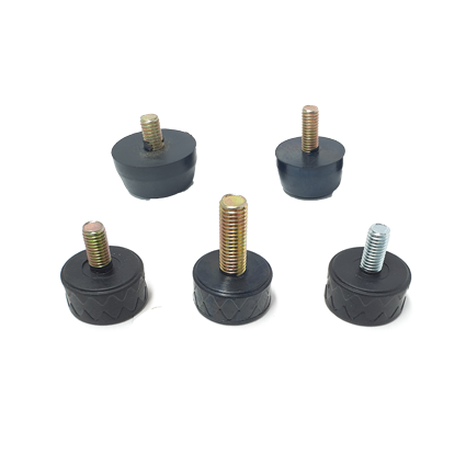 고무 볼트발 17mm M4x12L 4개 볼트방진 조정 조절발 조절좌