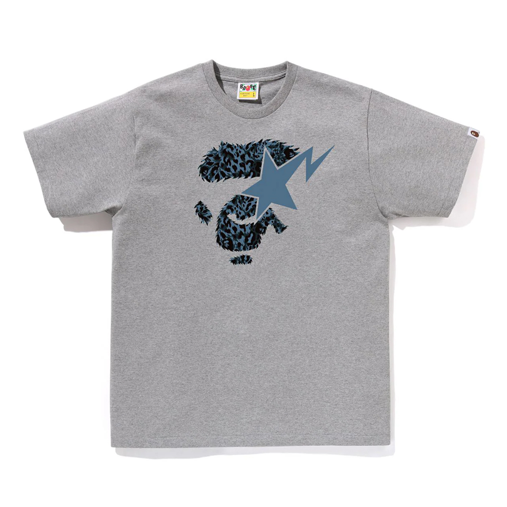 베이프 반팔티 WILD LEOPARD PATTERN APE FACE STA TEE 1L80-110-042 - 상세 이미지 3