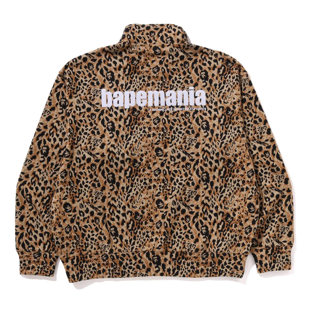 베이프 맨투맨 WILD LEOPARD PATTERN RELAXED FIT HALF ZIP SWEATSHIRT 1L80-113-304 - 상세 이미지 3