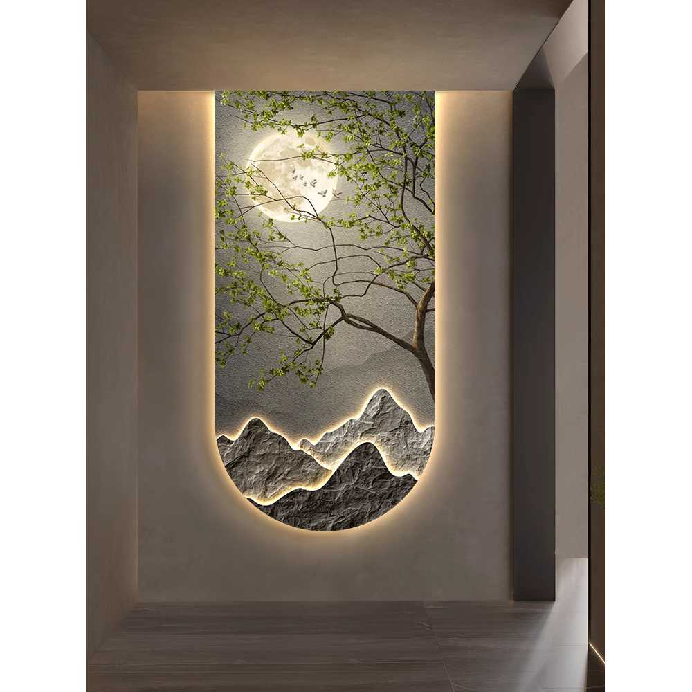 LED 액자 그림 대형 램프 벽고정 캔버스 장식 감성 A (인체감지) 이미지 6