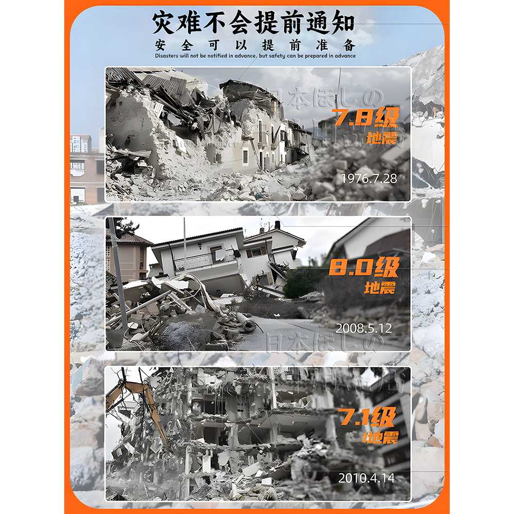 자가발전 라디오 키트 크랭크 손전등 태양광 충전식 주황색 12000mAh 태양광 - 상세 이미지 2