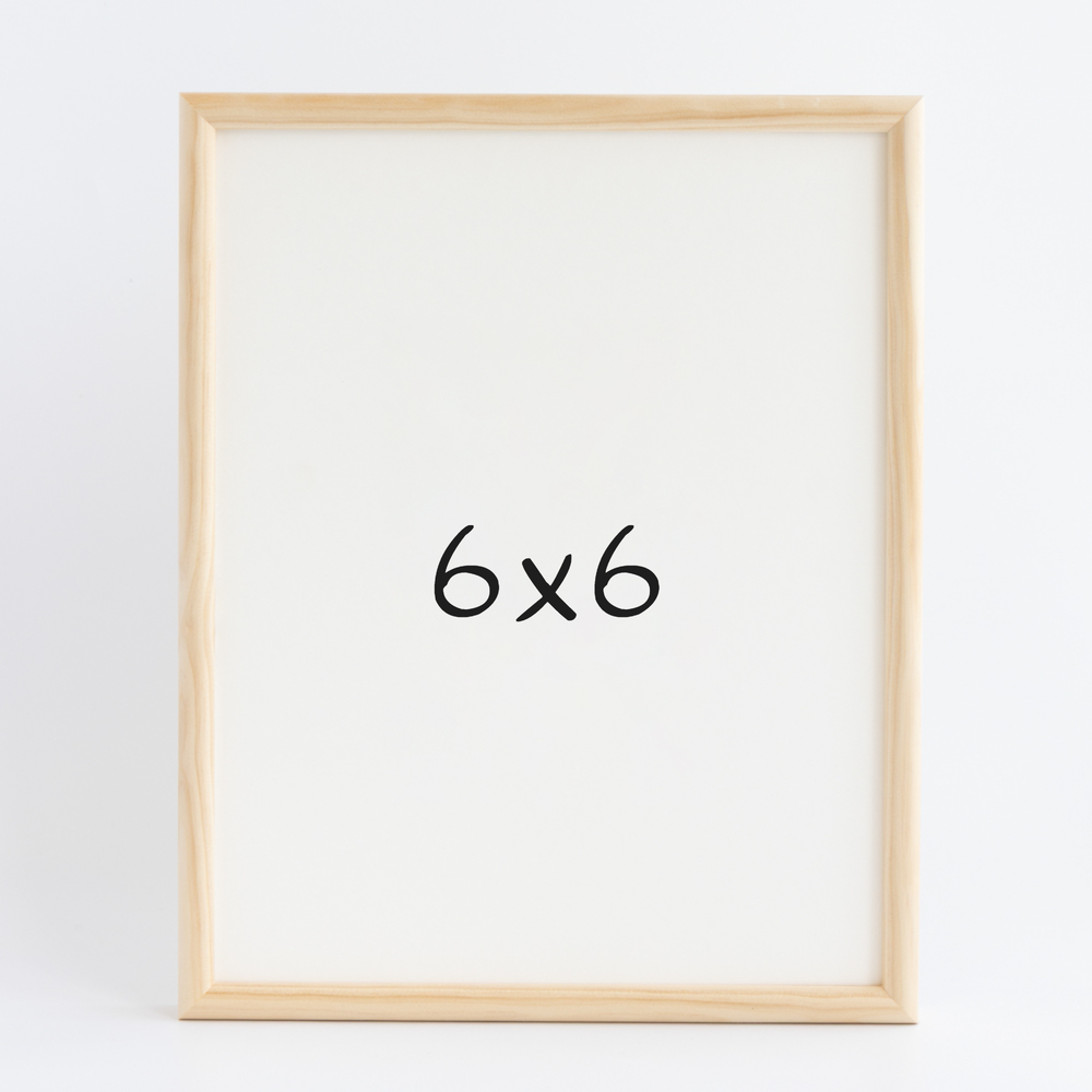 프리미엄 라운드 나무액자 사진액자 웨딩 포토테이블 사진인화 탁상 6x6 152x152mm, 내츄럴 - 메인 이미지