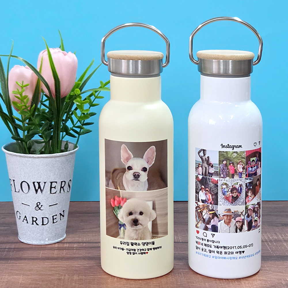 포토텀블러 송년회 단체기념품 커스텀 텀블러굿즈 일자형 590ml - 상세 이미지 3