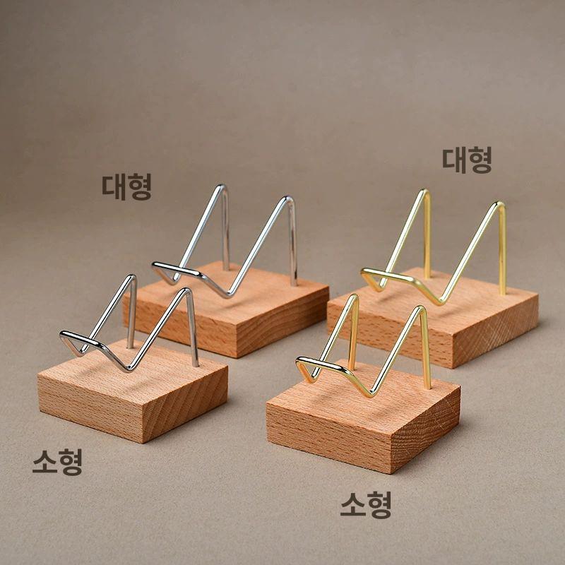수석받침대 장식 큐빅 황동 직사각 꽃병 느티나무 일반 너도밤나무 골드 소형 - 상세 이미지 3