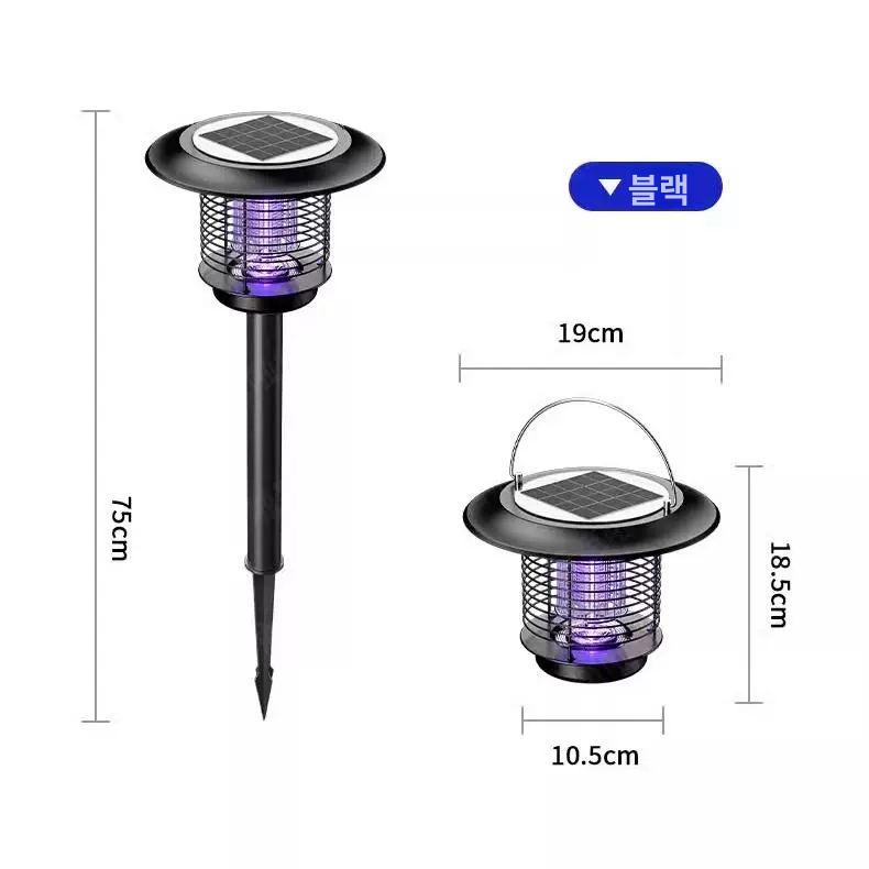 해충퇴치기 초음파 태양열 대형 퇴치기 야생동물 조류 바닥장착 블랙스테인리스스틸 1개 - 상세 이미지 5
