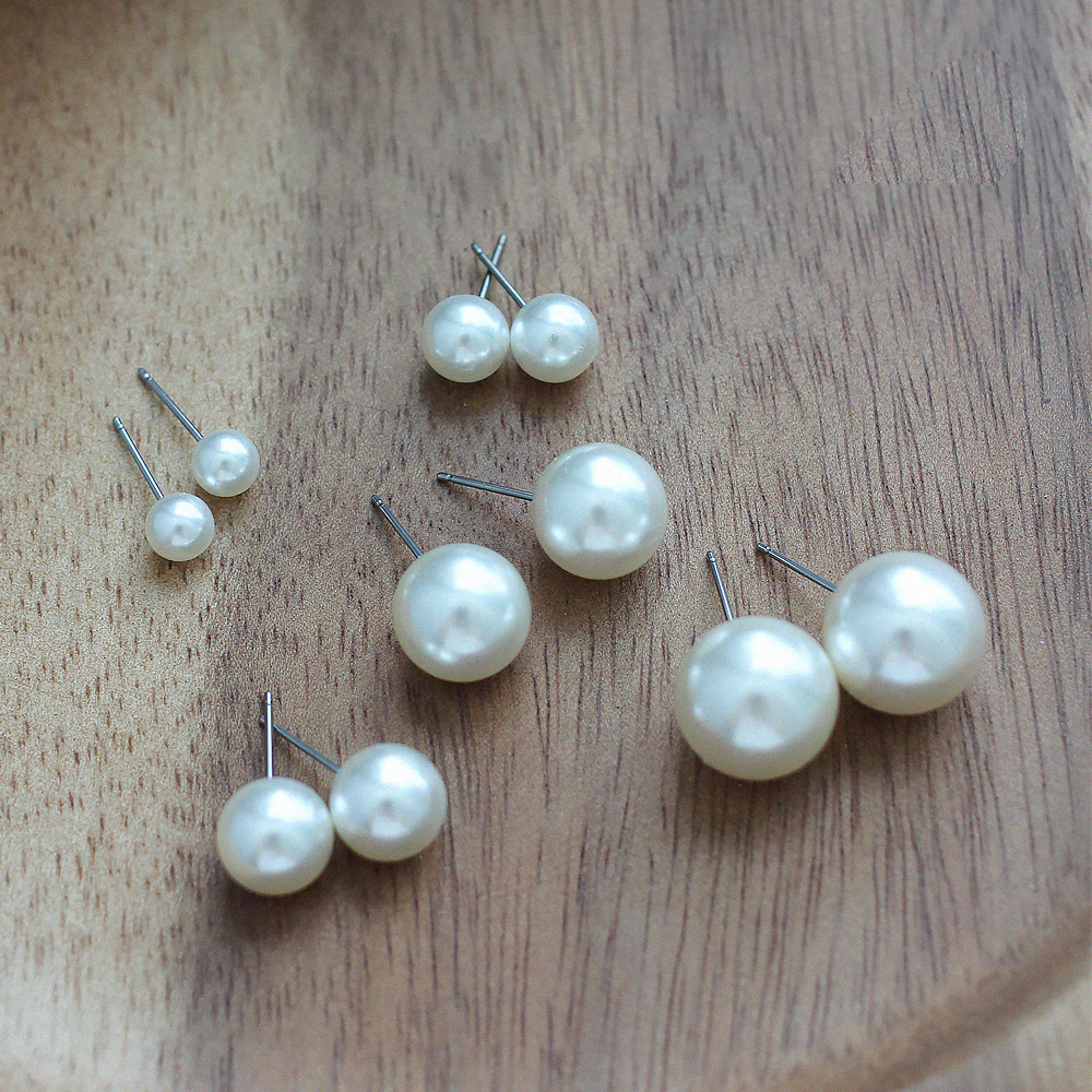 진주귀걸이 5종 세트 6mm 8mm 10mm 12mm 14mm - 상세 이미지 4
