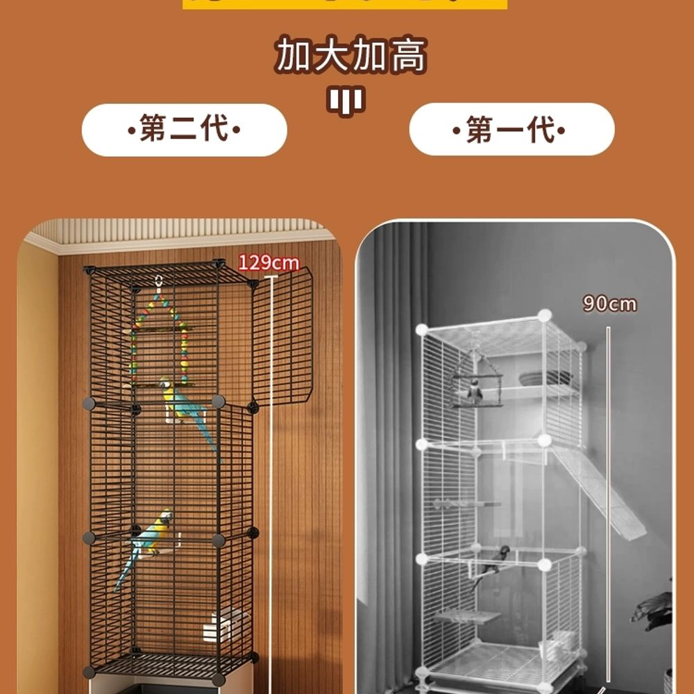 다람쥐 케이지 슈가글라이더 친칠라 기니피그 다람쥐집 - 상세 이미지 3
