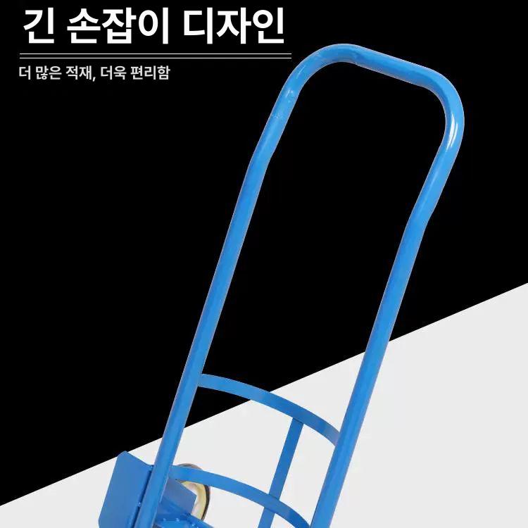 가스통 수레 운반 리어카 핸드카 질소 수확차 구르마 두 바퀴 실린더 대형 가스통 카트 - 상세 이미지 4