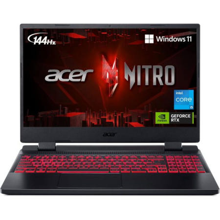 [해외]Acer Nitro 5 AN515-58-57Y8 게이밍 노트북 | 인텔 코어 i5-12500H 엔비디아 지포스 RTX 3050 Ti GPU 15.6인치 FHD 144 RTX