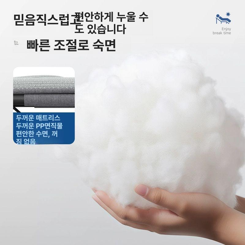 접이식 침대의자 리클라이너 눕는 기본형 넓이 66CM 두꺼운 원관 A - 상세 이미지 3