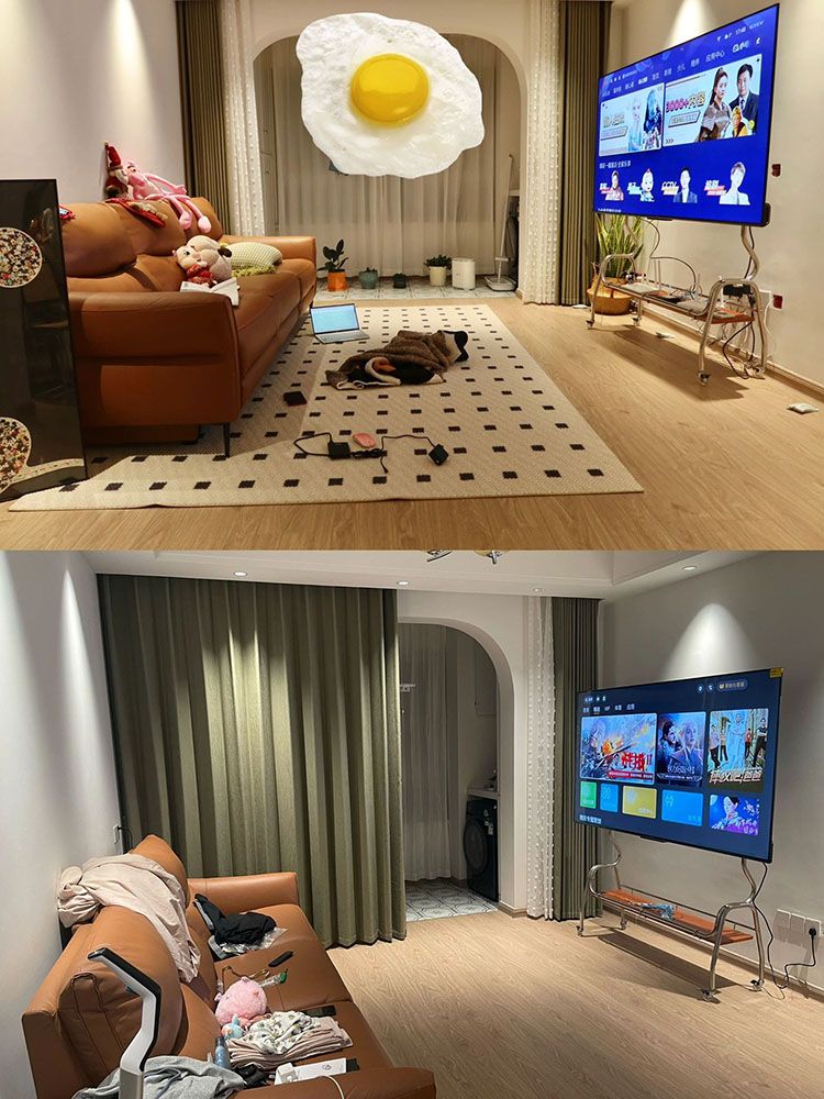 바퀴달린 tv 거치대 스테인리스 인테리어 티비 스탠드 다이 이미지 6