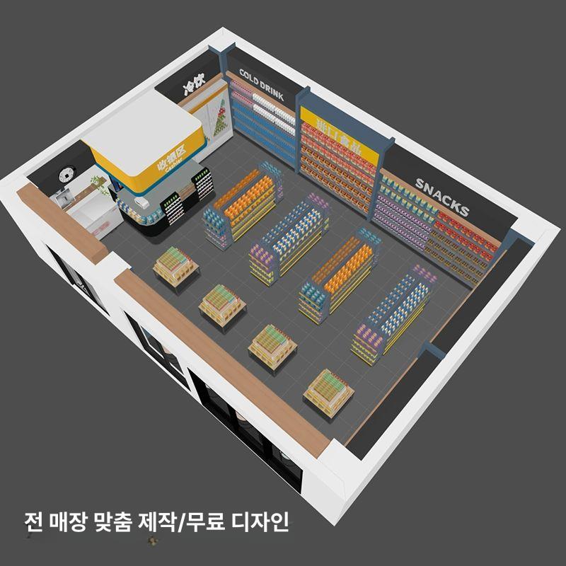 편의점 진열장 구멍 디스플레이 팬트리 펜트리 타공판 과자 과자진열대 행거 1.83m 길이x0.43m A - 상세 이미지 3