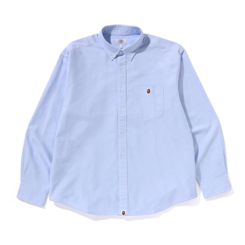 베이프 셔츠 ONE POINT OXFORD LS SHIRT 1L80-131-002 - 상세 이미지 2