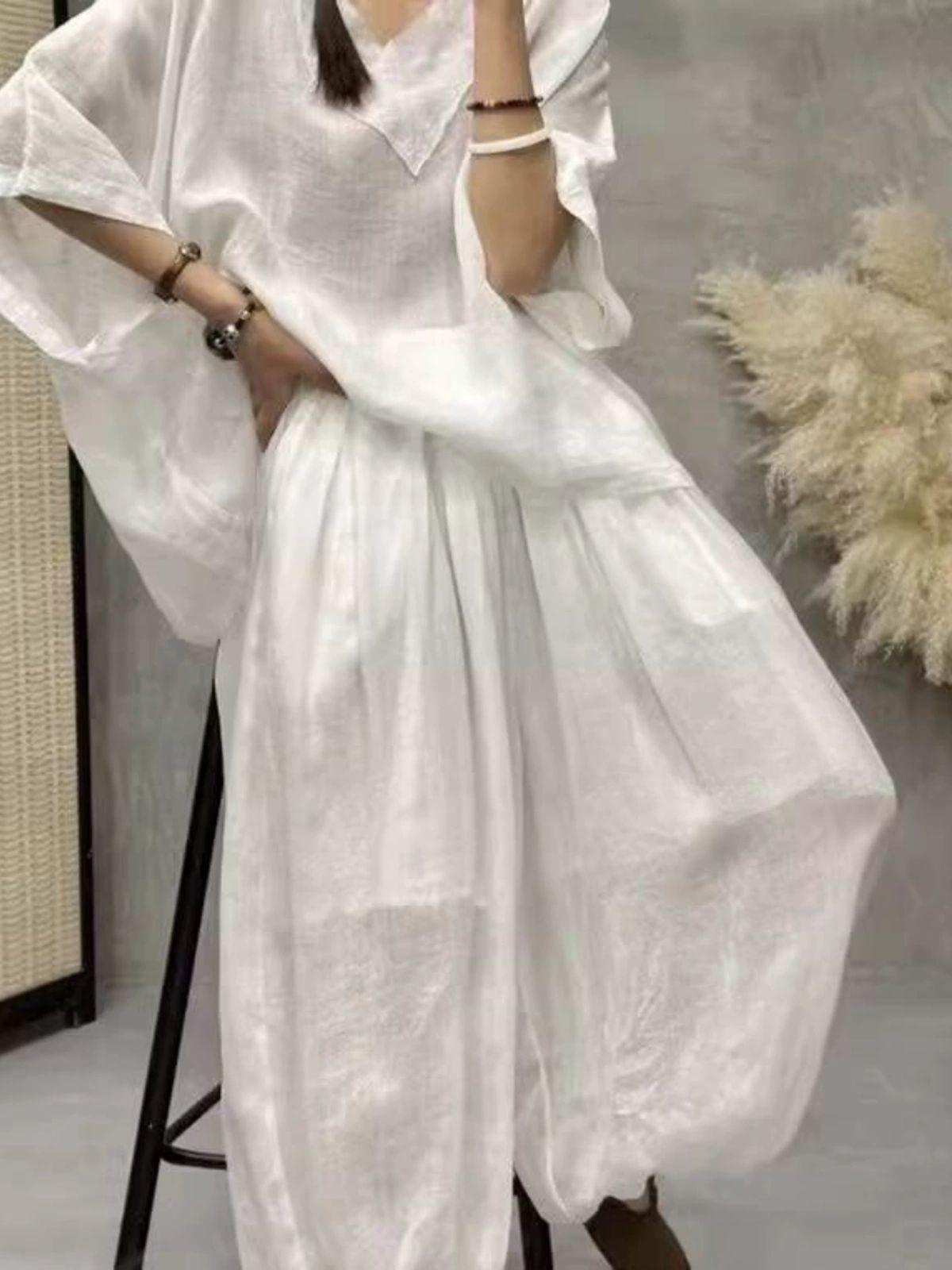 바지 모시 절복 여자생활 천연염색옷 배기 퍼플 M 추천 47.5-57.5kg - 상세 이미지 3