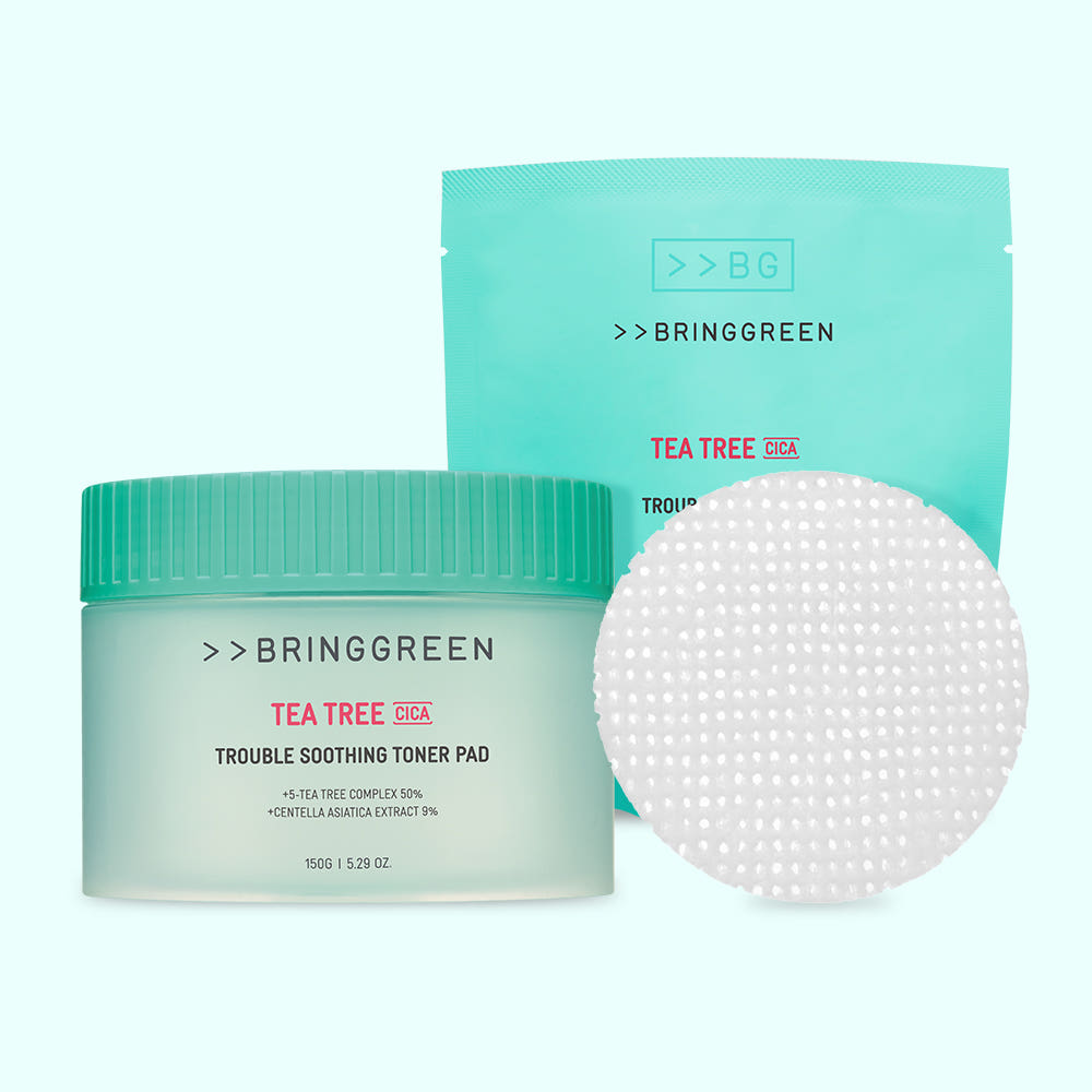 브링그린 티트리 시카 트러블 수딩 토너 패드 90매+90매 리필기획