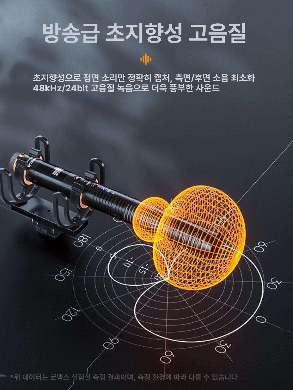Kema VM30 무선 초지향성 크 무선크 스피커 블루투스크 VM20 총신 유선 마이크 카메라호환 - 상세 이미지 2