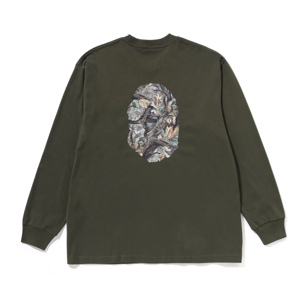 베이프 긴팔티 TREE EDGE CAMO APE HEAD RELAXED FIT LS TEE 1L80-111-305 - 상세 이미지 3