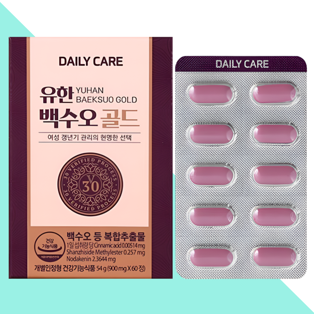 유한양행 백수오 골드 갱년기 에스트로겐 영양제 60정X1개