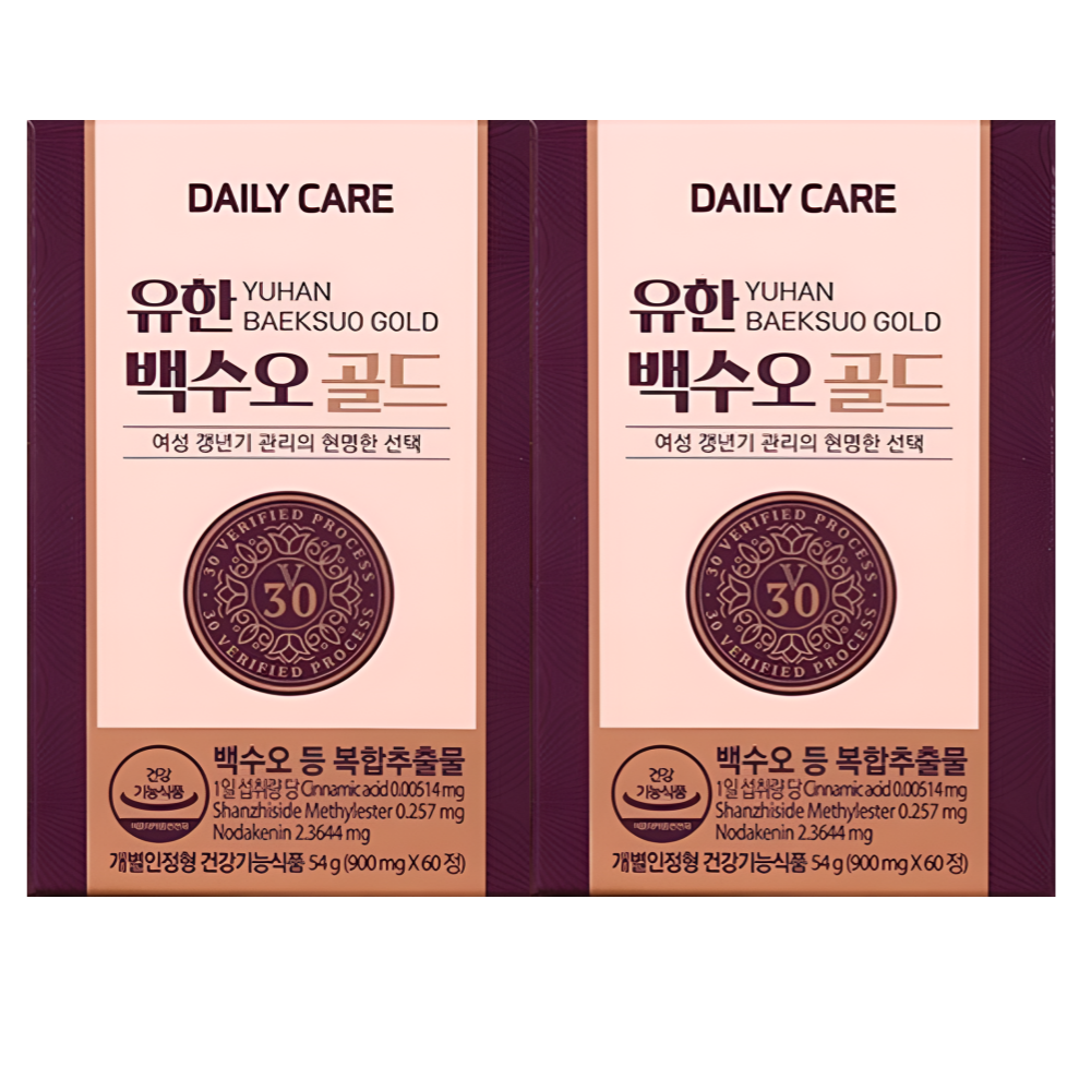 유한양행 백수오 골드 여성호르몬 에스트로겐 60정X2박스 - 메인 이미지
