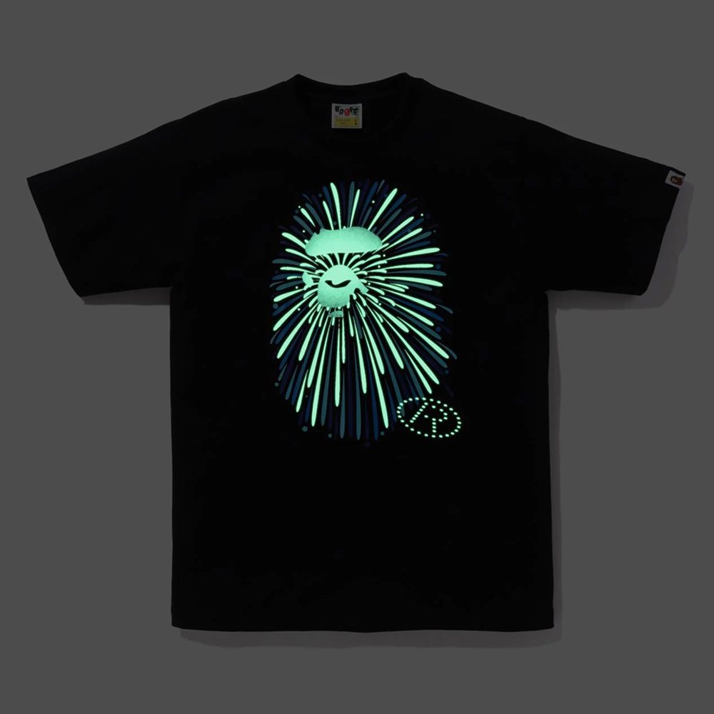 베이프 반팔티 APE HEAD FIREWORK TEE 1 1L72-110-025 - 상세 이미지 2