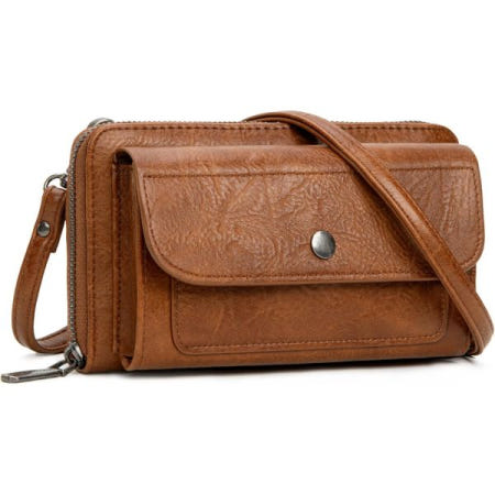 [해외]몬태나 웨스트 크로스바디 가방 여성 지갑 손목 클러치 숄더 핸드백, 신용카드 슬롯 포함