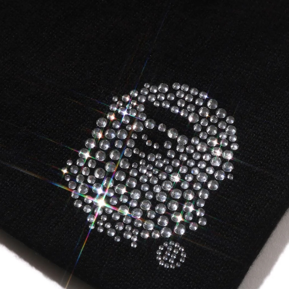 베이프 우먼즈 비니 CRYSTAL APE HEAD BEANIE 1L80-281-001 - 상세 이미지 3