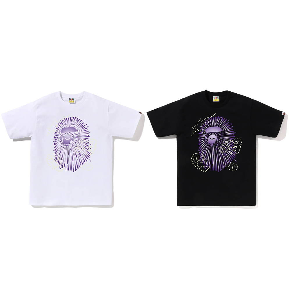 베이프 반팔티 FIREWORK APE HEAD TEE 1 1L72-110-024 - 상세 이미지 5
