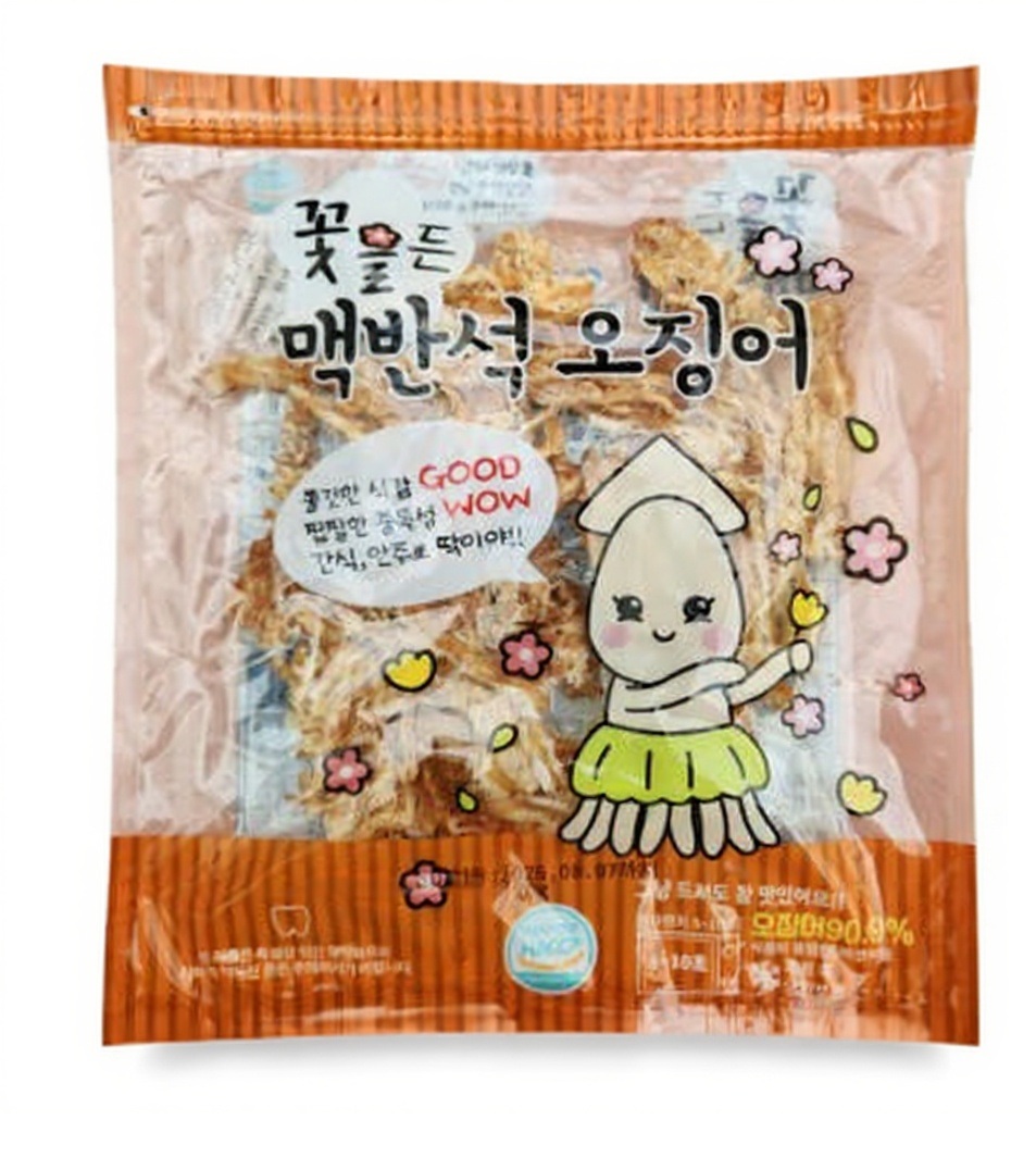 황토식품 꽃을든 맥반석 오징어 대용량 120g, 1개