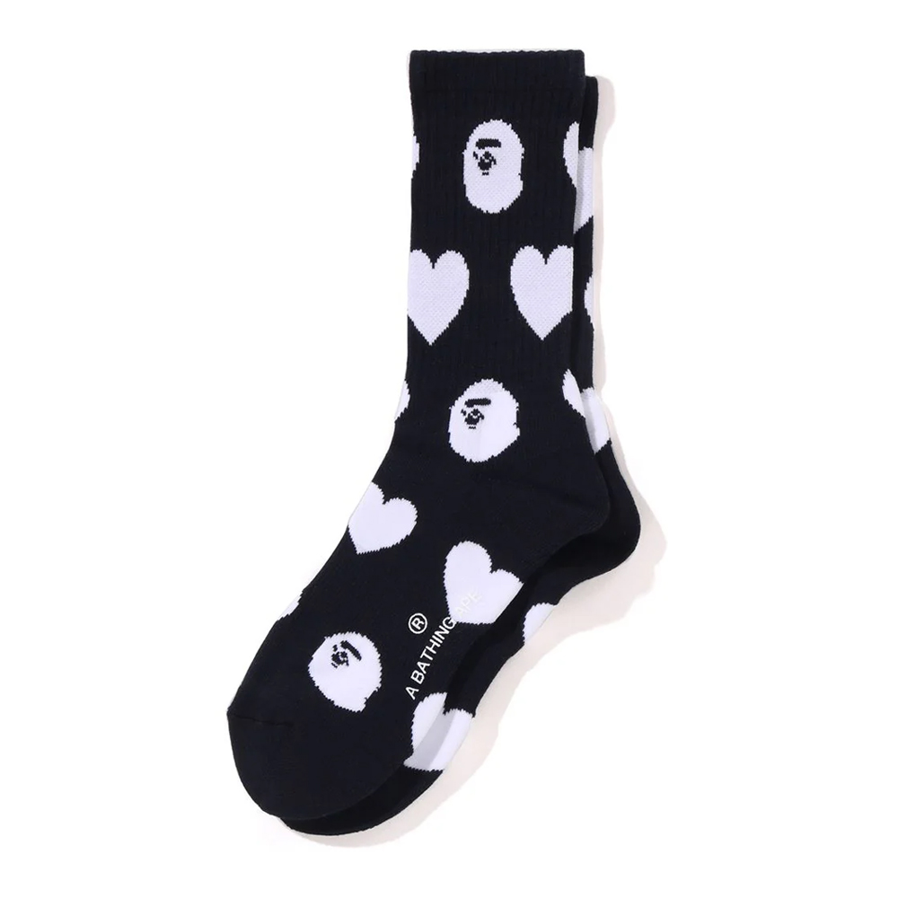 베이프 우먼즈 양말 I LOVE MONOGRAM SOCKS 1L80-284-002 - 메인 이미지