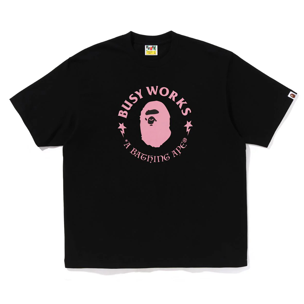 베이프 반팔티 BUSY WORKS RELAXED FIT TEE 1L80-110-331 - 상품 이미지