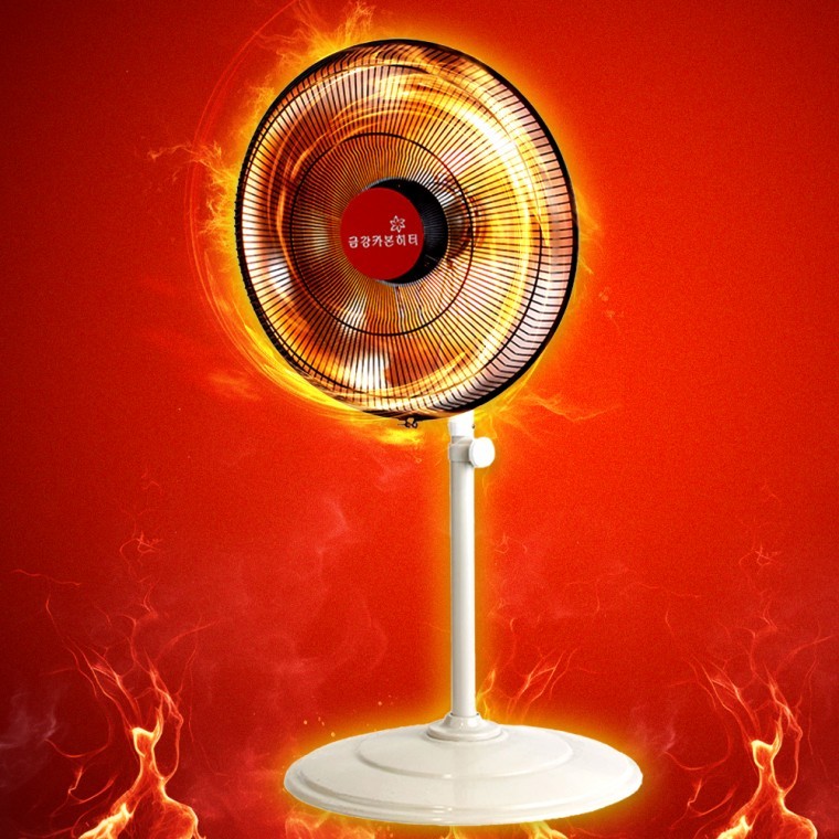 대형 선풍기형 히터 세라믹 원형히터 공장 전기 난로 20인치 24인치