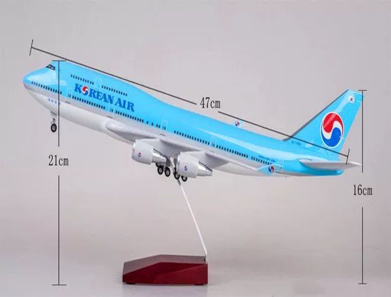 대한항공 모형비행기 1:200 항공기 다이캐스트 브래킷 합금 비행기모형 380 대한 45cm - 상세 이미지 4