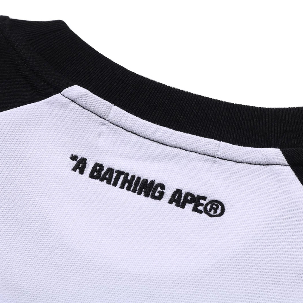 베이프 반팔티 ONE POINT RELAXED FIT RAGLAN TEE 1L80-109-306 - 상세 이미지 5