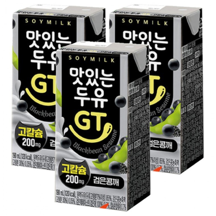 남양유업 맛있는두유 GT 검은콩깨 190ml x 48팩 - 상품 이미지