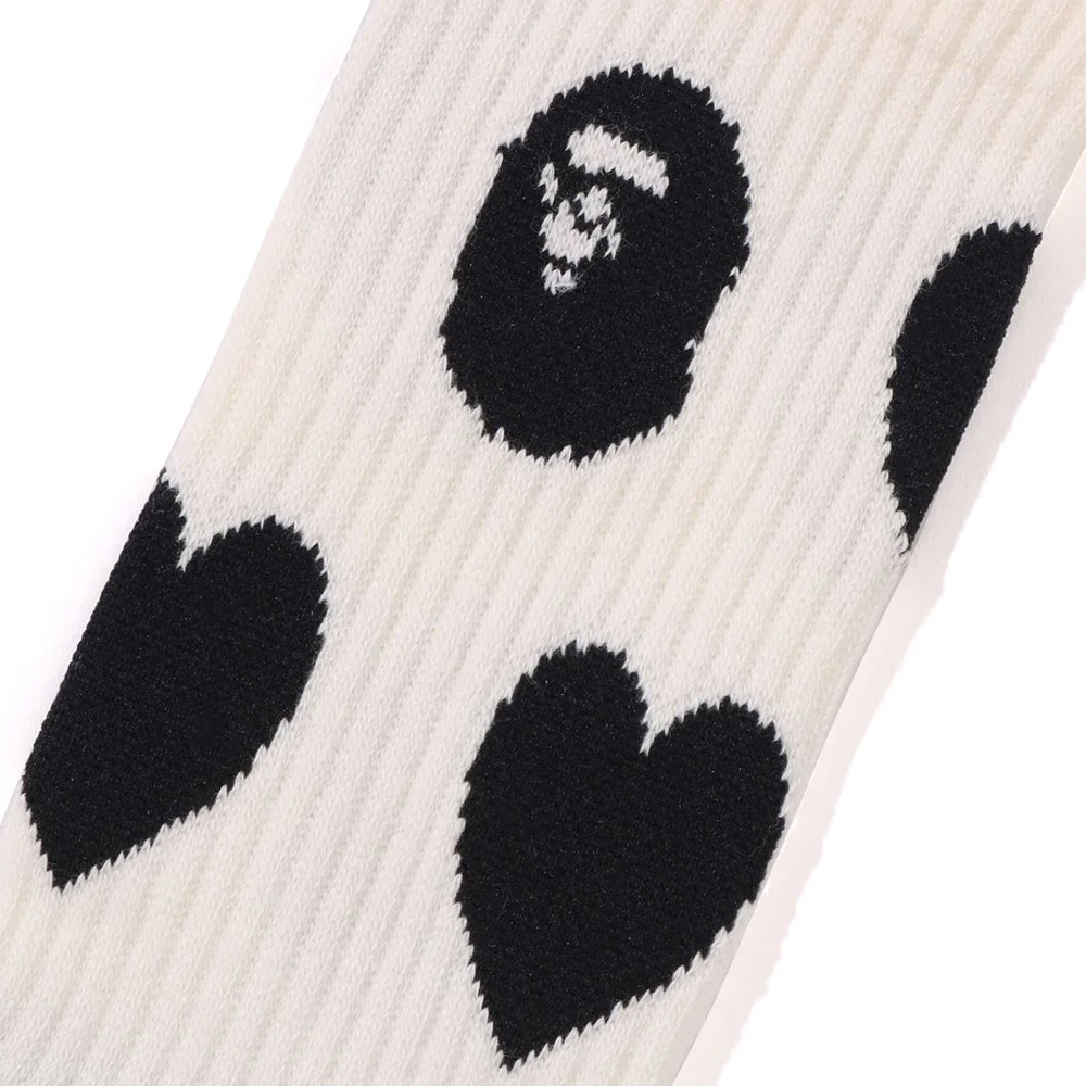 베이프 우먼즈 양말 I LOVE MONOGRAM SOCKS 1L80-284-002 - 상세 이미지 4