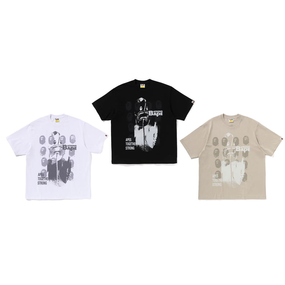 베이프 반팔티 SPRAY PRINT MULTI LOGO RELAXED FIT TEE 1L80-110-343 - 상세 이미지 5