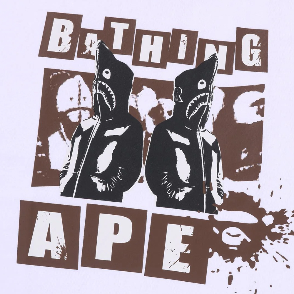 베이프 반팔티 GRAFFITI BAPE LOGO RELAXED FIT TEE 2 1L80-110-342 이미지 6